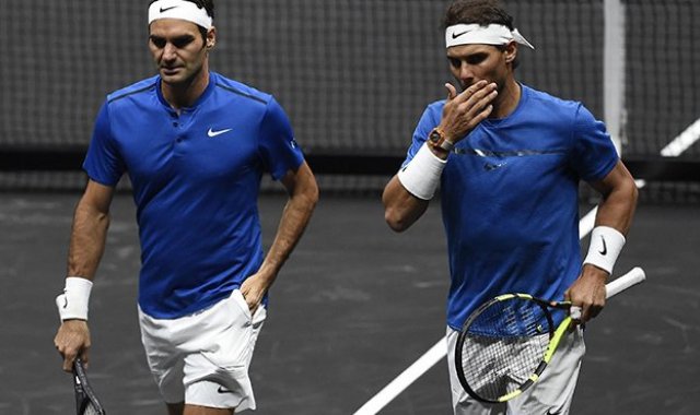 Federer levantó también Wimbledon y Nadal se ocupó de ganar Roland Garros y el US Open.  AFP