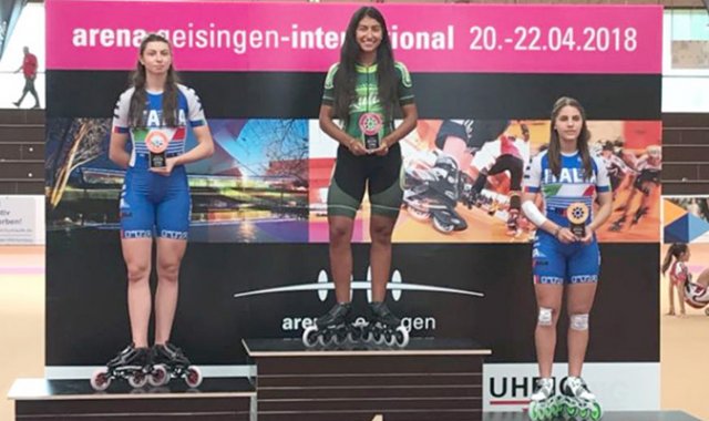 María Camila Torres celebró en el Arena Geisingen International 2018, disputado en Alemania. Cortesía