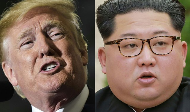 Donald Trump y el líder norcoreano Kim Jong Un. AFP