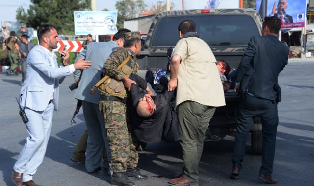 La mayoría de las víctimas fueron agentes de Policía. AFP