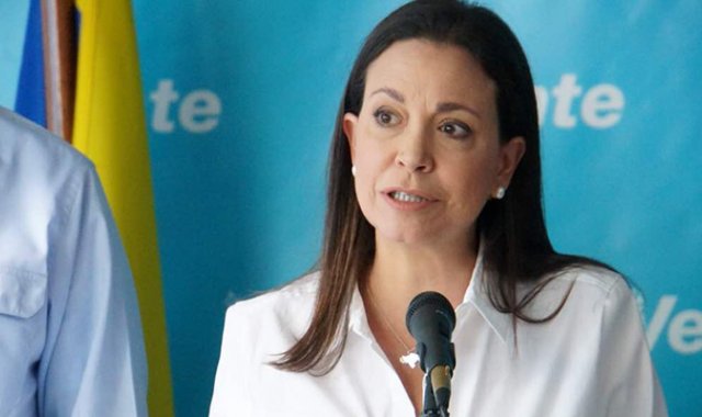 Dirigente María Corina Machado, líder del movimiento Vente Venezuela. @MartinezMiguell