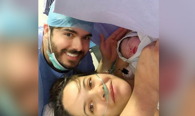 Dakota, la hija de Jhoan Álvarez y Laura Contreras, nació el 22 de agosto. Tomada de Instagram