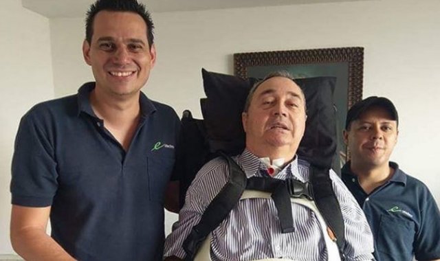 Montoya quedó cuadripléjico tras un ataque a bala que sufrió en diciembre del 2004, cuando defendía a su esposa de un robo. Tomada de Instagram