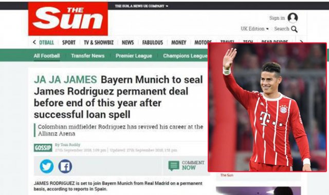 El trabajo periodístico recuerda la cláusula con la que llegó el colombiano al equipo alemán y las labores que estaría adelantando Jorge Mendes, su mánager, para que rl Bayern desembolse los 42 millones de euros antes del próximo mercado de fichajes. La Opinión