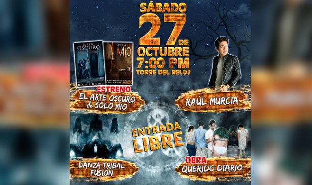 En la Torre del Reloj.  Cortesía