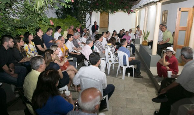 La inauguración en el Museo Norte incluyó un conversatorio con el historiador, Silvano Pabón Villamizar y el arquitecto, David Bonells Rovira. Juan Pablo Cohen