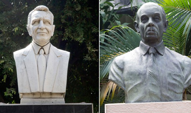 Carlos Ramírez París se consagró como político liberal y fue fundador de Radio Guaimaral (Izquierda). Eustorgio Colmenares Baptista fue un líder político liberal, odontólogo de profesión y cofundador del diario La Opinión. La Opinión