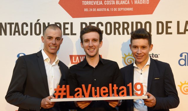 La Vuelta de 2019 "tendrá puertos menos explosivos y más largos, y eso me motiva más. Trataré de mejorar el tercer puesto", declaró a medios el capo del Astana. AFP