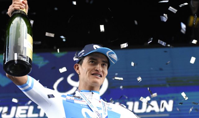 Anacona se coronó campeón con 35 segundos de ventaja sobre el francés Julian Alaphilippe. AFP