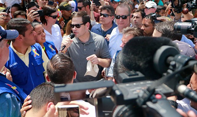 El senador republicano de Estados Unidos, Marco Rubio, estuvo en Cúcuta. Mario Franco / La Opinión
