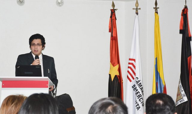 Sebastián Pantoja, delegado de la firma Ipsos-Napoleón Franco, socializó el martes los resultados de la encuesta Cúcuta Cómo Vamos 2018.
Cortesía