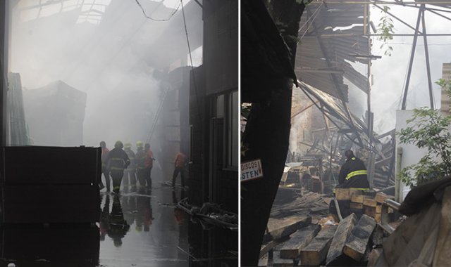 Por ahora, se desconoce el origen del fuego y el valor de las pérdidas. Cortesía