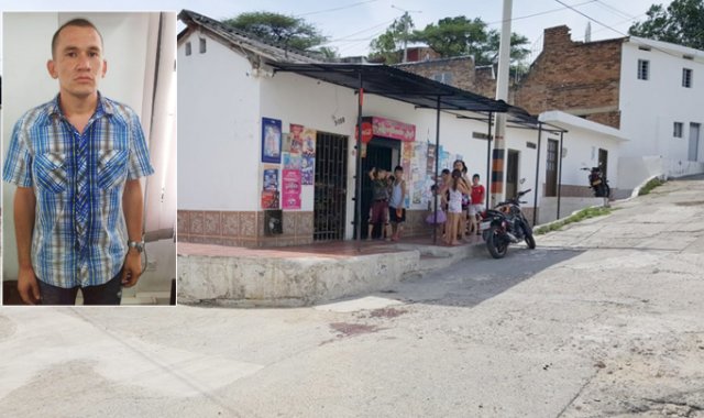 Alfonso Alba Acuña murió luego de ser atacado con dos balazos frente a una tienda, ubicada en el barrio Cundinamarca. Leonardo Casadiego Corzo (izquierda), agresor. La Opinión