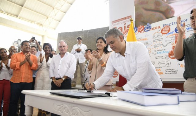 Duque afirmó que hay “que dejar atrás esos sesgos ideológicos, la ponzoña para apostar al fracaso del prójimo”. Colprensa