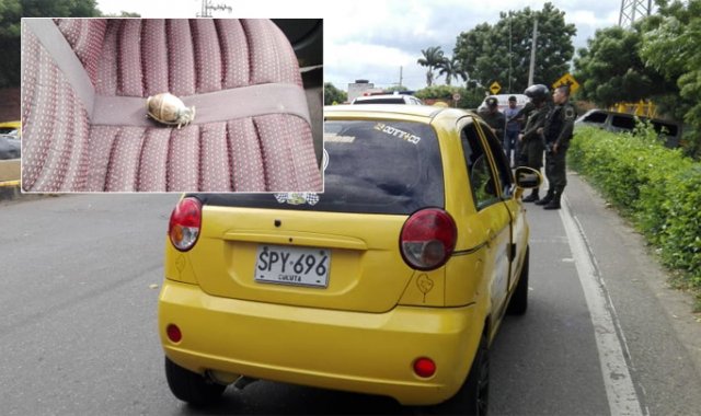 Los agentes interceptaron el carro, suscrito a la empresa Radio Taxi Cone. Cortesía