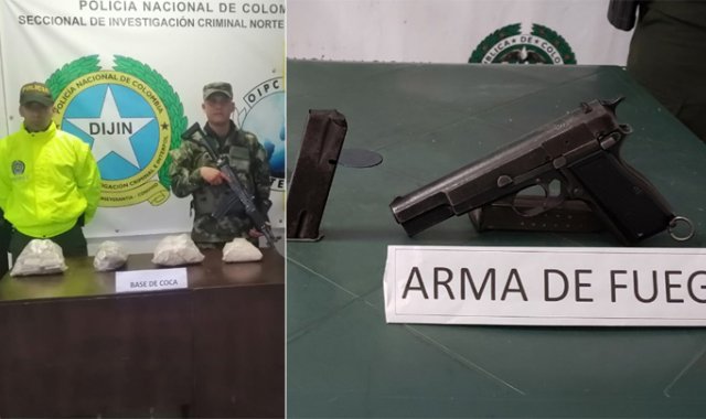 La Policía indicó que todos los elementos encontrados quedaron a disposición de la Fiscalía General de la Nación. Policía Nacional