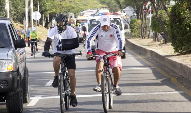 El ciclopaseo es organizado por la Asociación Pro Obras Sociales de la Justicia, Capítulo Norte de Santander. Archivo