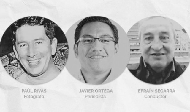 Equipo periodístico del Diario El Comercio secuestrado en la zona fronteriza entre Colombia y Ecuador.  Colprensa