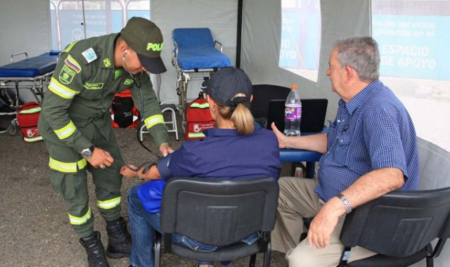 En la carpa de Ponalsar, los migrantes recibirán atención pre-hospitalaria gratuita. Mario Caicedo