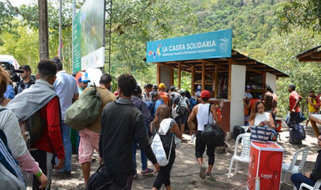 Mi Casita Solidaria brinda apoyo a los hermanos venezolanos para que su travesía sea más llevadera. Funciona desde hace siete meses. Cortesía