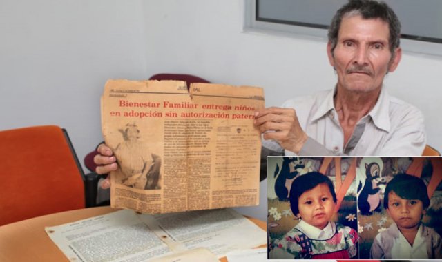 José Eliécer Delgado guarda desde hace 28 años un recorte de periódico donde denunció su situación. César Obando y Jennifer Rincón