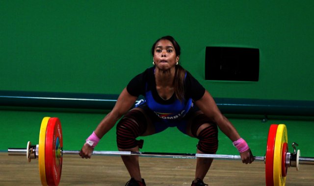 Solís es una de las máximas representantes de Colombia en las pesas. Colprensa