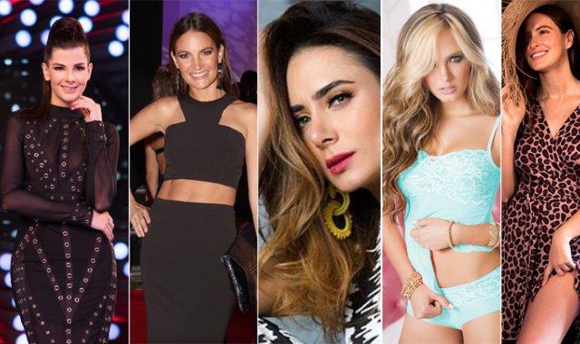 Carolina Cruz, Juliana Galvis, Johanna Fadul, Elizabeth Loaiza y Taliana Vargas. Archivo