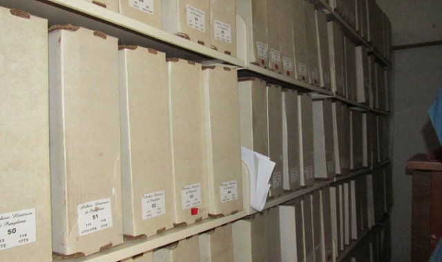 Reposan volúmenes que datan de 1574 y hasta 1945, que contienen los registros notariales. Roberto Ospino