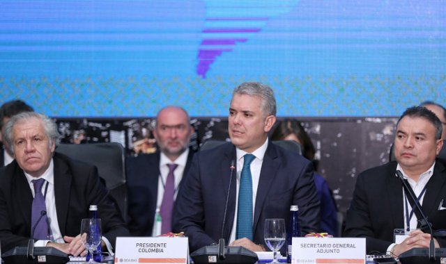 Duque reiteró que Nicolás Maduro ha auspiciado y promovido grupos armados ilegales para atacar la población colombiana. Colprensa