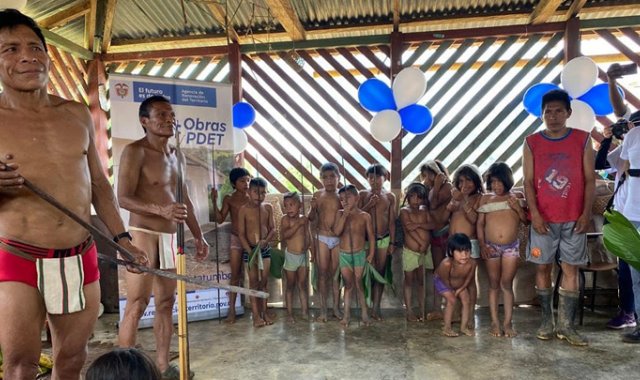 Emilio Archila llegó acompañado del gobernador electo Silvano Serrano y el alcalde electo de El Carmen, Wilfredo Gelvez; al igual que de autoridades militares, entre otros. Tomada de Twitter @SilvanoSerranoG