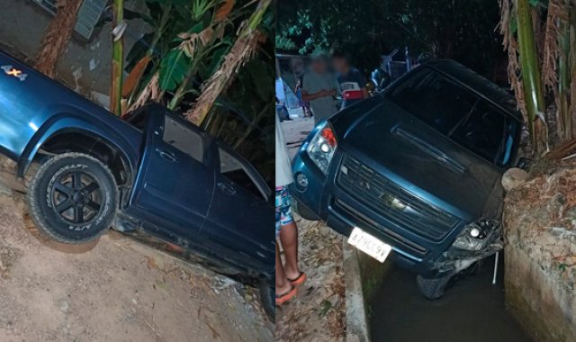 Así quedó el vehículo en el que se movilizaba el mandatario. Cortesía