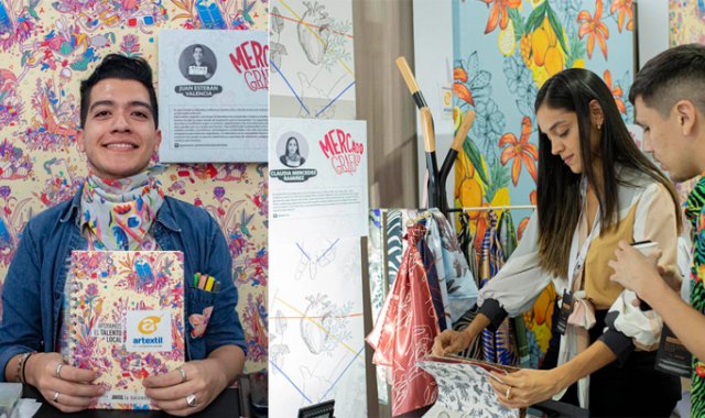 El pabellón del Mercado Gráfico busca visibilizar el talento creativo de los profesionales de diseño, mercadeo y publicidad. Cortesía