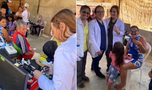 Niños de 0 a 5 años tuvieron atención prioritaria oftalmológica, gracias a la presencia de médicos de la Clínica Oftalmológica Peñaranda. Cortesía RITA