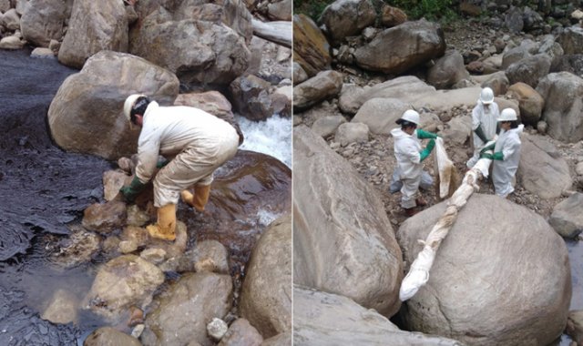 Para la contención del producto, se activó un punto de control alternativo sobre el río Sararito y de manera preventiva se protegió la bocatoma de Arauquita, Arauca. Ecopetrol