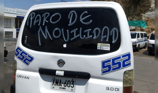 Empresas transportadoras de Ocaña anuncian un cese de actividades si el gobierno local no toma correctivos.
 Cortesía