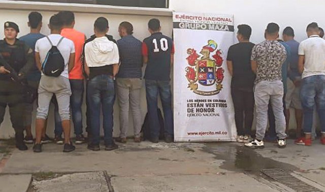 Capturados por minería ilegal. Cortesía