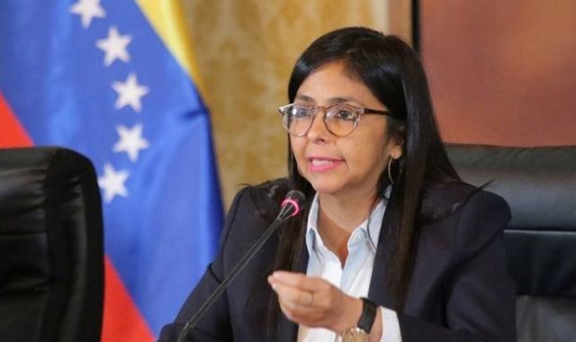 Delcy Rodríguez.  La Nación