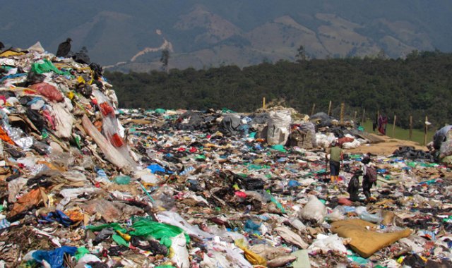 Este es el relleno sanitario La Cortada en Pamplona. Cortesía