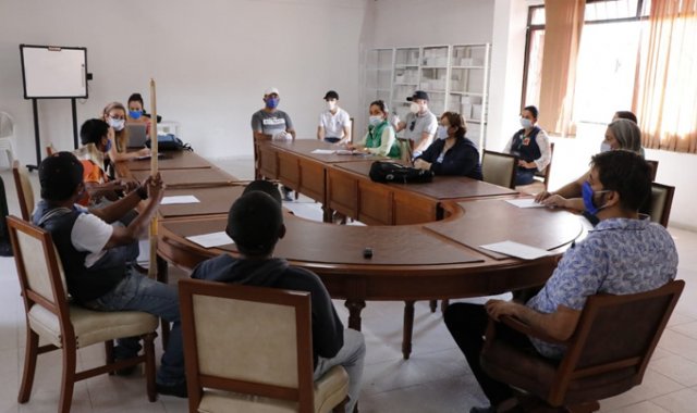 Las autoridades de Ocaña coordinan el traslado de la comunidad indígena Yukpa hacia el territorio venezolano. Cortesía