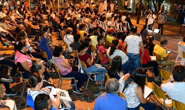 UNA DE LAS sesiones convocadas por la Alcaldía para la construcción del Plan Municipal de Desarrollo. Archivo/La Opinión