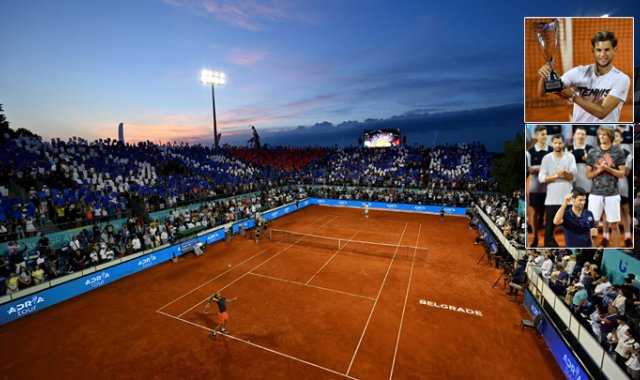 Dos mil entradas se vendieron para asistir al Adria Tour disputado en Belgrado, la cápital de Serbia, país de origen de Novak Djokovic. AFP