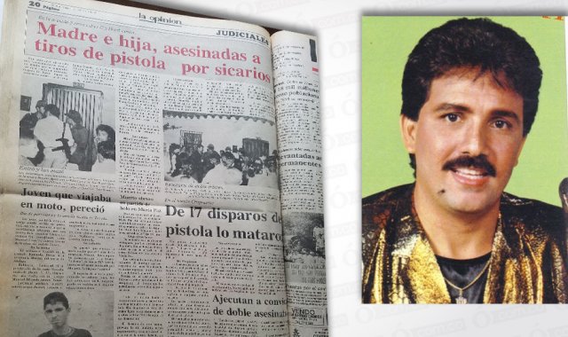 En esta edición se muestra el día que mataron a Rosario Ayala viuda de Villamizar y de su pequeña hija, que se presentó en el barrio La Cabrera, Cúcuta. El homicida fue el mismo que acabó con la vida de Rafael Orozco (derecha). Archivo