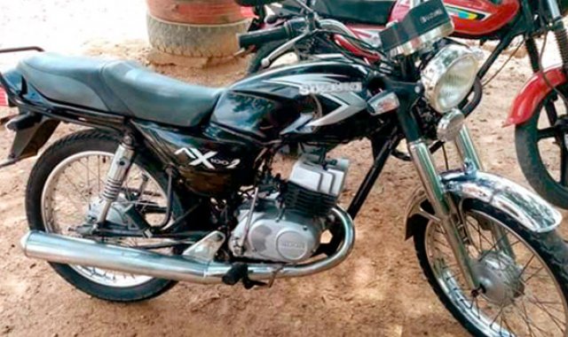 Esta es la moto que desapareció en el parqueadero de Tránsito. El dueño asegura que lo que ocurrió fue un robo. Cortesía