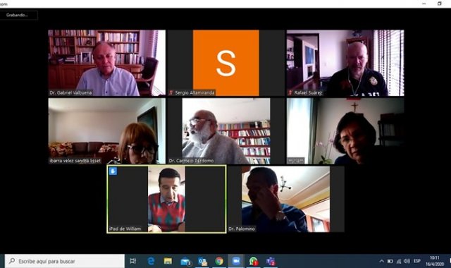Sala plena virtual del consejo de Estado. Colprensa
