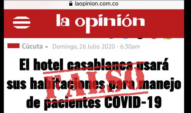 Imagen falsa que circula en redes sociales. La Opinión