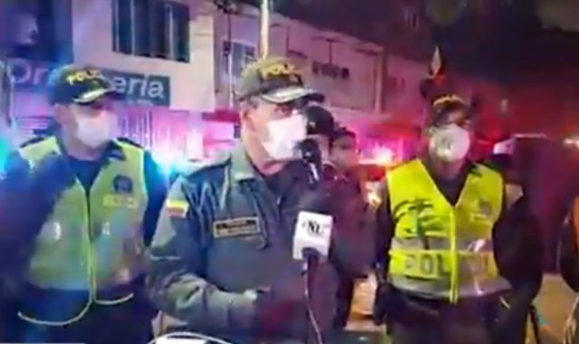 Coronel José Luis Palomino en el lanzamiento del plan maestro “Toma de Cúcuta” donde anunció que 250 uniformados combatirán la delincuencia, el narcotráfico y homicidios. Captura de video