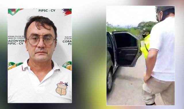 Luis Orlando Carvajal se habría aprovechado de su profesión para acercarse al menor de edad. Momento de la captura. Policía Nacional