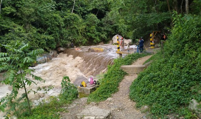 La creciente se debe a las recientes lluvias que se han presentado en el departamento. Cortesía