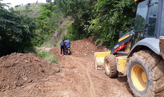 El mal estado de las vía impide la comercialización de productos agrícolas. Cortesía