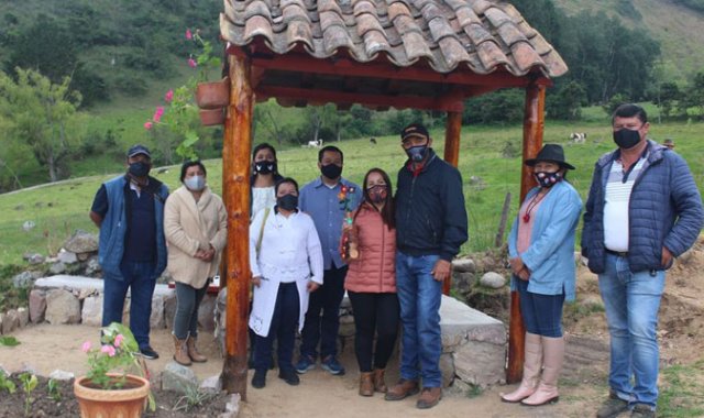 Se instaló el primer sitio de descanso en la vía a la Laguna de Cácota. Cortesía